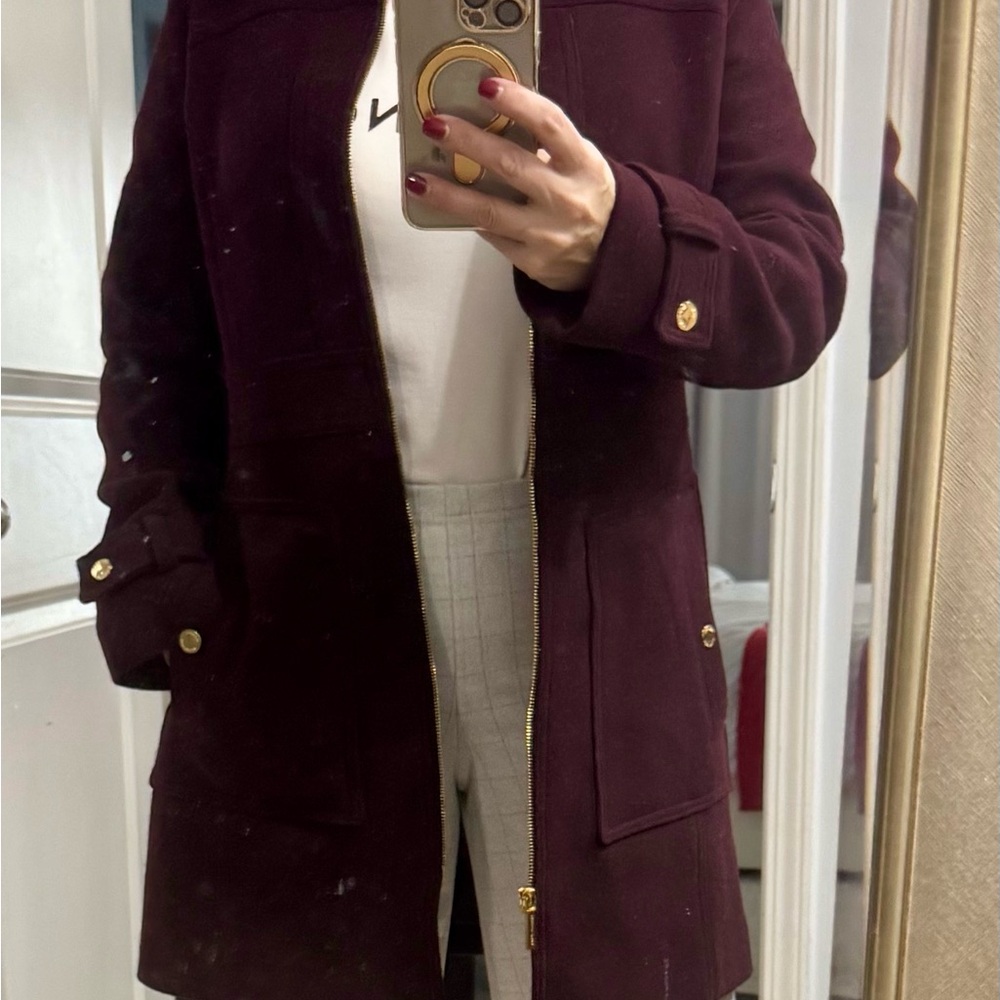 Michael Kors Deep Burgundy Trench Coat